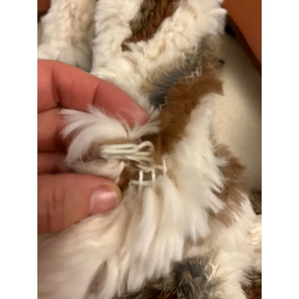 J MCLAUGHLIN Women's Vest with Rabbit Fur & Merino Wool Size Small